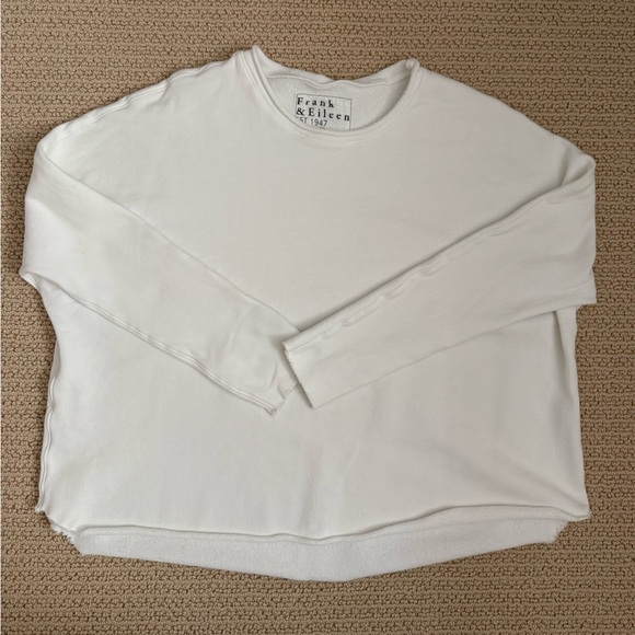 Frank & Eileen Tops - Frank & Eileen Anna White Sweatshirt